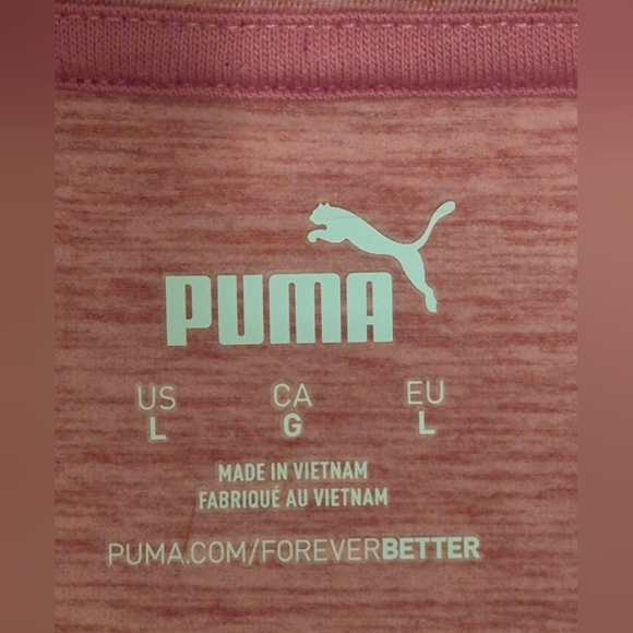 Puma Pink Athletic Vest with Mock Neck - Picture 5 of 12